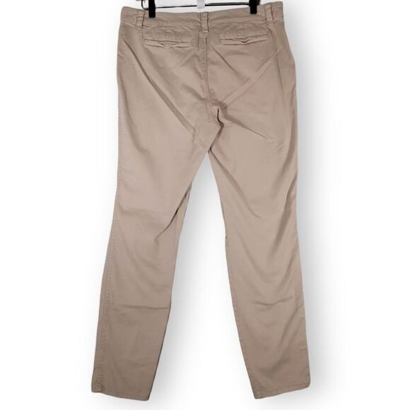 J.C.P. Y2K Khaki Pants Size 12 Tall Stretch Cotton Blend Mid-Rise Tan Slacks - Picture 3 of 10